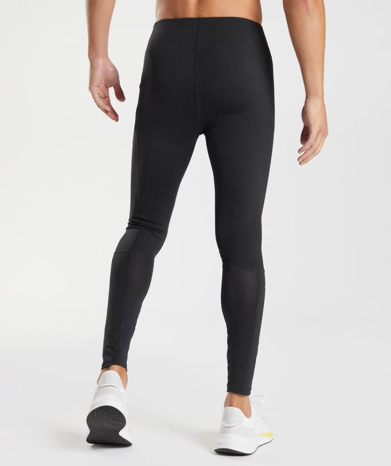 Men's Gymshark Control Baselayer Leggings Black | CA 5D716N